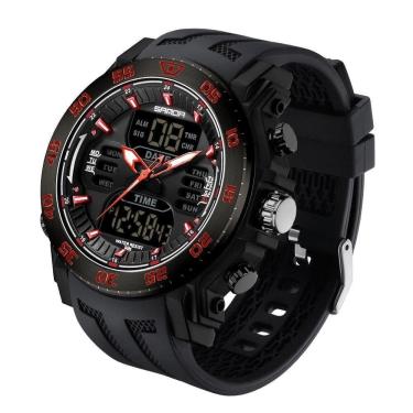 Imagem de Relógios Esporte Quartzo E Digital 50m Cronômetro E Luz De Fundo