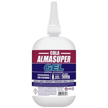 Imagem de Cola Adesivo Instantâneo Gel 500G Almasuper Almata
