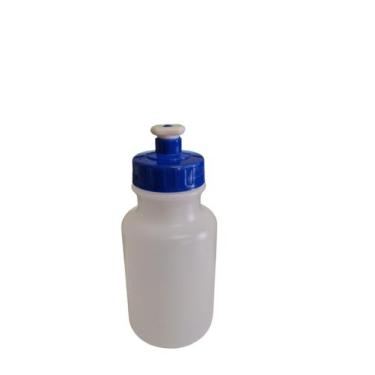Imagem de Kit 20 Mini Garrafas Squeeze 300ml plástico transparente tampa colorid