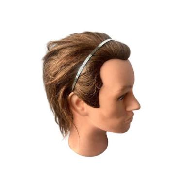 Imagem de Arco Tiara Metal Prata Liso 14cm Acessório cabelo - Blook