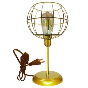 Imagem de Luminária de Mesa Abajur Clássico Aramado Tangerine 2 - CM GLASS - CLE