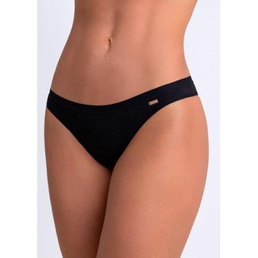 Imagem de Calcinha Tanga Básica Algodão Loba Lupo 40354, GG, Preto