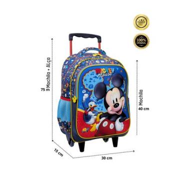 Imagem de Mochila de Rodinha Mickey Mouse Original Disney 13280  - Xeryus