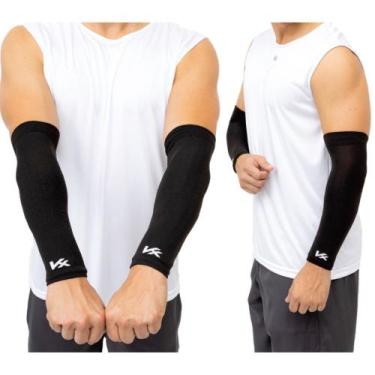 Imagem de Manguito Longo Light Kanxa Vôlei Ciclismo Esportivo, Preto, P/M, Uniss