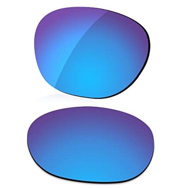 Imagem de LenzReborn Lente polarizada de substituição para óculos de sol RayBan Wayfarer RB2140 54 mm - azul gelo - espelhado polarizado