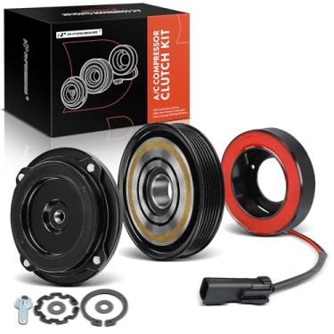 Imagem de A-Premium Kit de embreagem de compressor de ar condicionado compatível com Dodge Ram 1500 Ram 2500 Dakota 2004-2007 e Mitsubishi Raider 2006-2009, 3,7L 4,7L