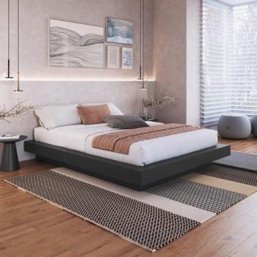 Imagem de Cama Casal Queen Suspensa Zurique CZ1160 Art in Móveis, Grafite