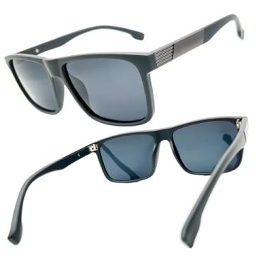 Imagem de Óculos de Sol Joachim Masculino, Esportivo, Polarizado, Retangular, UV400, Ideal para Pesca e Condução (Cor 6)