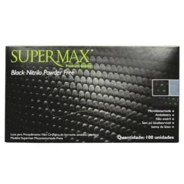 Imagem de Luva procedimento não cirurgico black nitrilo - SUPERMAX, M