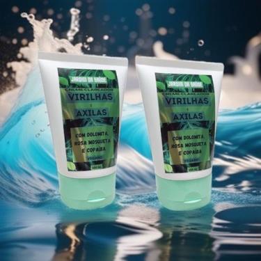 Imagem de Kit 2 Creme Clareador de Virilhas e Axilas Jardim da saúde 100ml Clare
