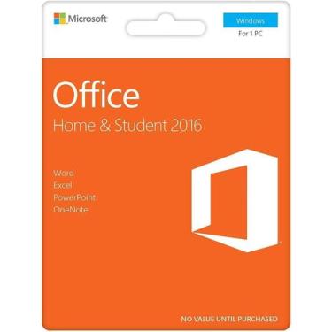 Imagem de Microsoft Office Home and Student 2016, 32/64 bits, Brazilian Fpp