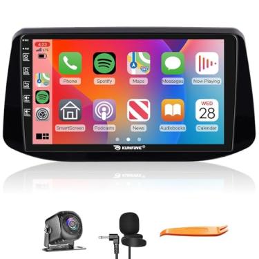 Imagem de Kunfine Car CarPlay Android Navegação Automática Rádio GPS Estéreo Câmera Reversa Tela IPS Touchscreen Tablet Pad Media Player para Hyundai I30 2017-2018, se Aplicável Quad Core 2G + 64G
