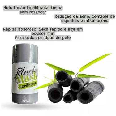 Imagem de Máscara Removedora De Cravos Espinhas Carvão Ativo Limpeza - FEBELLA, 