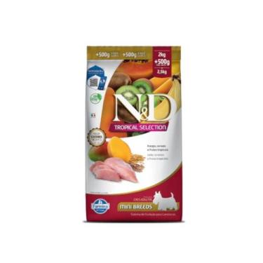 Imagem de Ração N&D Tropical Selection Cães Adultos Mini Suíno 2 kg + 500g Gráti