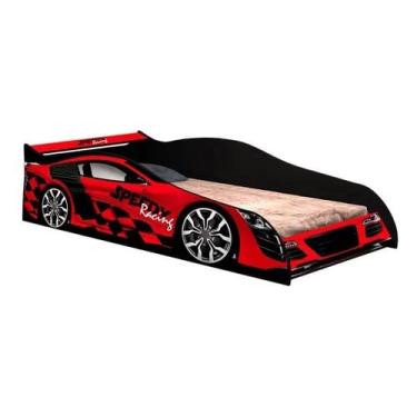 Imagem de Cama Carro Infantil Speed Vermelho - Rede Móveis