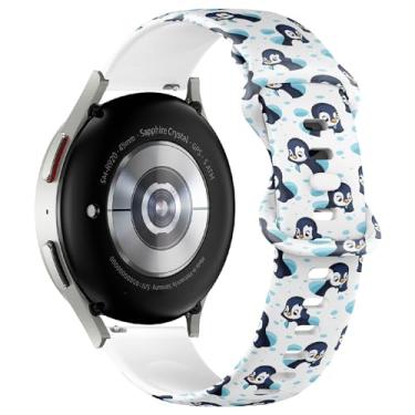 Imagem de Pulseira de silicone macia compatível com Samsung Galaxy Watch 6/Classic, Galaxy Watch 5/PRO, Galaxy Watch 4 Classic Sports Watch 6 / Classic, Galaxy Watch 4