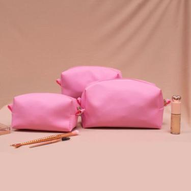 Imagem de Kit Necessaire 3 Peças Feminina Luxo Organizador de Viagem Multiuso Ma