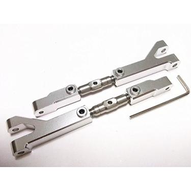 Imagem de 45# Steel Adjustable Upper Arm with Aluminum Ends (2pcs) Silver for HPII Savage X XL 4.6 5.9 Flux HP SS 85066 85067
