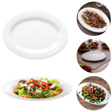 Imagem de Travessa Prato Oval em Melamina Para Porções 22,5cm - Fx