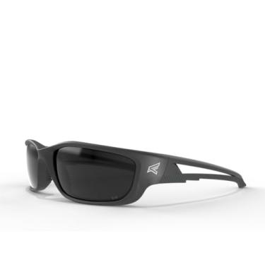 Imagem de Edge Óculos de segurança polarizados TSK-XL216 Kazbek XL, antiarranhões, antiderrapante, UV 400, grau militar, conformidade com ANSI/ISEA e MCEPS, ajuste amplo GG, armação preta/lente fumê