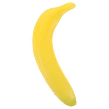 Imagem de TOPPERFUN Decoração superior de antena de carro, 19 x 3,5 x 3,5 cm, pingente de espelho retrovisor de carro banana fofo, decoração externa de antena de teto de frutas, acessórios de painel divertidos