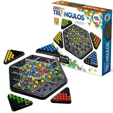 Imagem de Jogo Dos Triângulos Tabuleiro Geométrico Multijogador 4100 Paki Toys