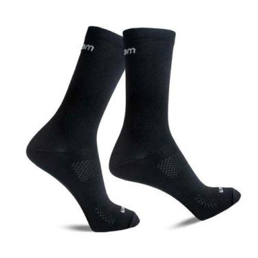 Imagem de Meia Lisa Ciclista Bike Corrida Cano Médio Masculina Rikam, 39 - 43, P