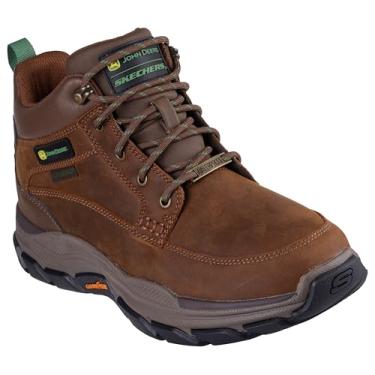 Imagem de Skechers Bota masculina John Deere: Respected-Landin impermeável cano médio de couro com cadarço, 14, 46