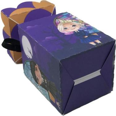 Imagem de 10 Caixinhas Festa Lembrancinha Wandinha - 10 Meia Bala - Kibunitinho