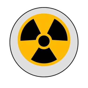 Imagem de Adesivo Redondo de Perigo para Porta, Personalizado, 30 cm (PRG-329, BOPP, 30-CM)