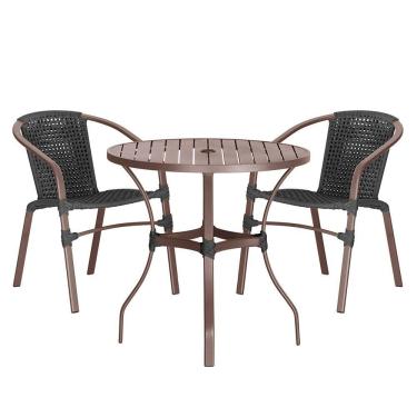 Imagem de 02 Cadeiras Floripa e Mesa Roma Trama 