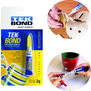 Imagem de Cola Instantânea Super Bonder TekBond 2g C/Bico Multiuso