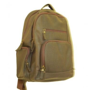 Imagem de Mochila Masculina De Couro Com Porta Notebook Zup Café