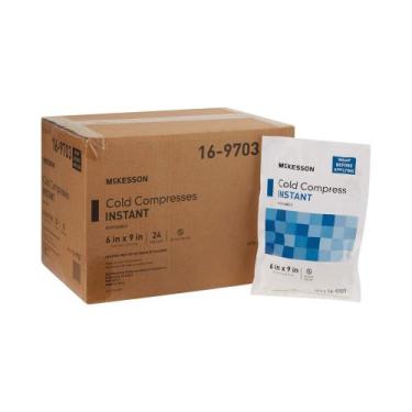 Imagem de Bolsa de gelo instantânea Cold Compress McKesson 6x9 cm pacote com 24