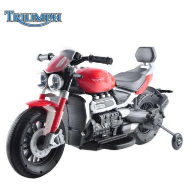 Imagem de Mini Moto Elétrica Infantil 6v Triumph Rocket Vermelho Custom - Import