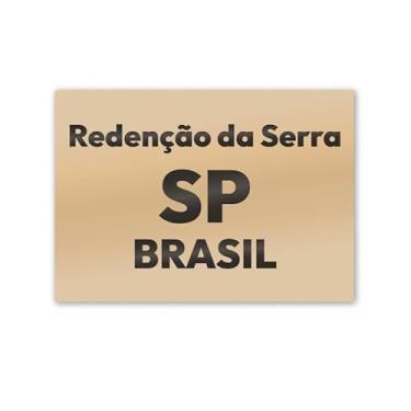 Imagem de Imã de Geladeira Redenção da Serra São Paulo MDF 8cm x 5cm