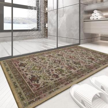 Imagem de 1 Tapete Banheiro Antiderrapante Absorve 50x80 Js Fu Med M72 - IDEALIZ