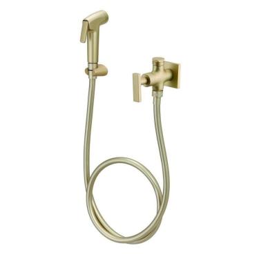 Imagem de Ducha Higiênica Flexível Athena Slim Dourado Matte