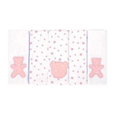 Imagem de Kit Fralda de pano para bebê 5 Unidades Bublim