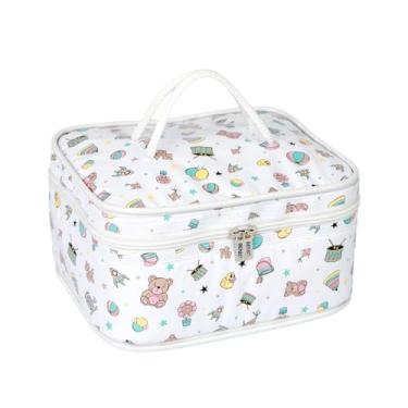 Imagem de Bolsa Térmica Frasqueira Impermeável, 2,78L a 15L, Alças Resistentes, Térmica Quente/Fria, Lisas e Estampadas (Verde Estampada, 6 Litros)