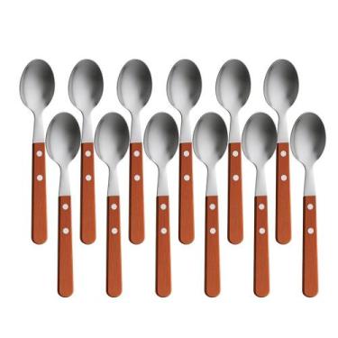 Imagem de Jogo 12 Colheres de Sopa Cabo de Madeira Churrasco Astana 20cm Em Casa