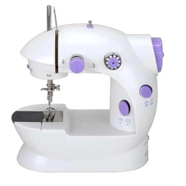 Imagem de Mini Máquina de Costura Portátil Elétrica, Ultra Slim, Compacta, com Botão Liga/Desliga