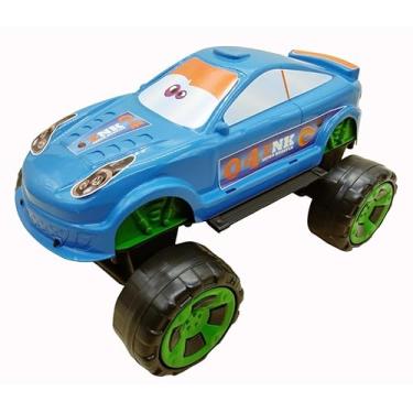Imagem de Carro Rally Sport de Brinquedo, Car Roda Livre, Carrinho Grande 37 cm, Veículo Infantil BG (AZUL)