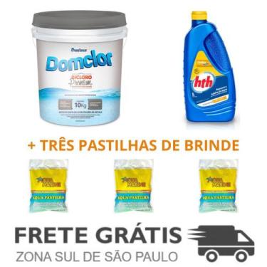 Imagem de Kit 1+ Clarificante de Piscina HTH 1L 1+ Dicloro Premium 56%