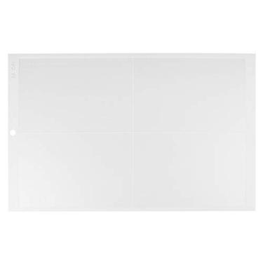 Imagem de A3 Cutting tapete, 18x11in Non Slip Pad Board para plotter de cortador com marcas de grade (branco/azul, baixa/alta tachinha) (Branco (fraco pegajoso))