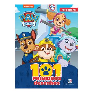Imagem de Livro para Colorir 101 Primeiros Desenhos Ciranda Cultural Patrulha Canina