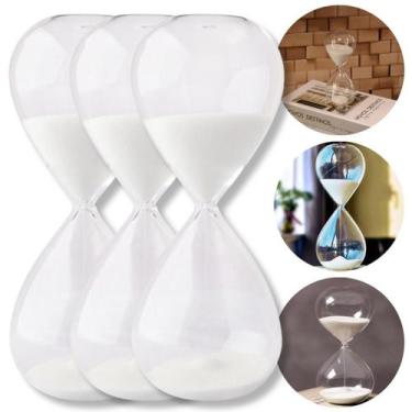 Imagem de Ampulheta Timer Tempo Medidor 30 Minutos Relógio De Areia Brilhosa Cro