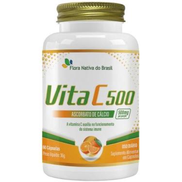 Imagem de Vitamina C 500mg 60 cápsulas - Flora Nativa - Flora Nativa do Brasil