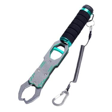 Imagem de simhoa Alicate de pesca Alicate de anel dividido à prova de ferrugem multifuncional para homens e mulheres com cordão embutido e estimador de peso Ferramenta, Titânio