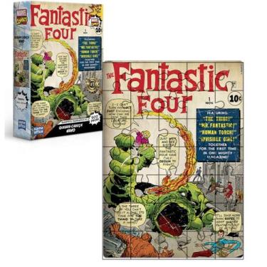 Imagem de Quebra Cabeça Quarteto Fantástico Mavel 500 Pçs Game Office - Toyster